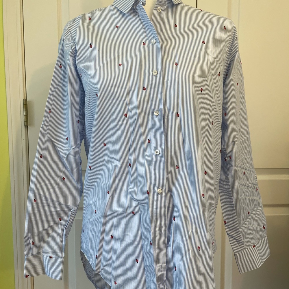 SUMMER CUTE  LADYBUG BLOUSE!